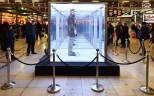 Suffer in silence - The “isolation box” aims to evoke the same feelings of loneliness and isolation experienced by many people soon after they have been diagnosed with cancer. The glass cube stood in London’s Paddington Station this week and was part of a campaign by a leading cancer charity to raise awareness of the silent suffering of many patients. The special glass allows people outside to see in, but stops the person inside seeing out. Photo: AFP