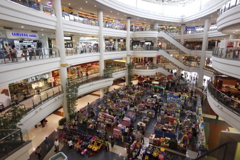 Robinson's Place, a huge shopping mall in Manila, Philippines. Photo: AP