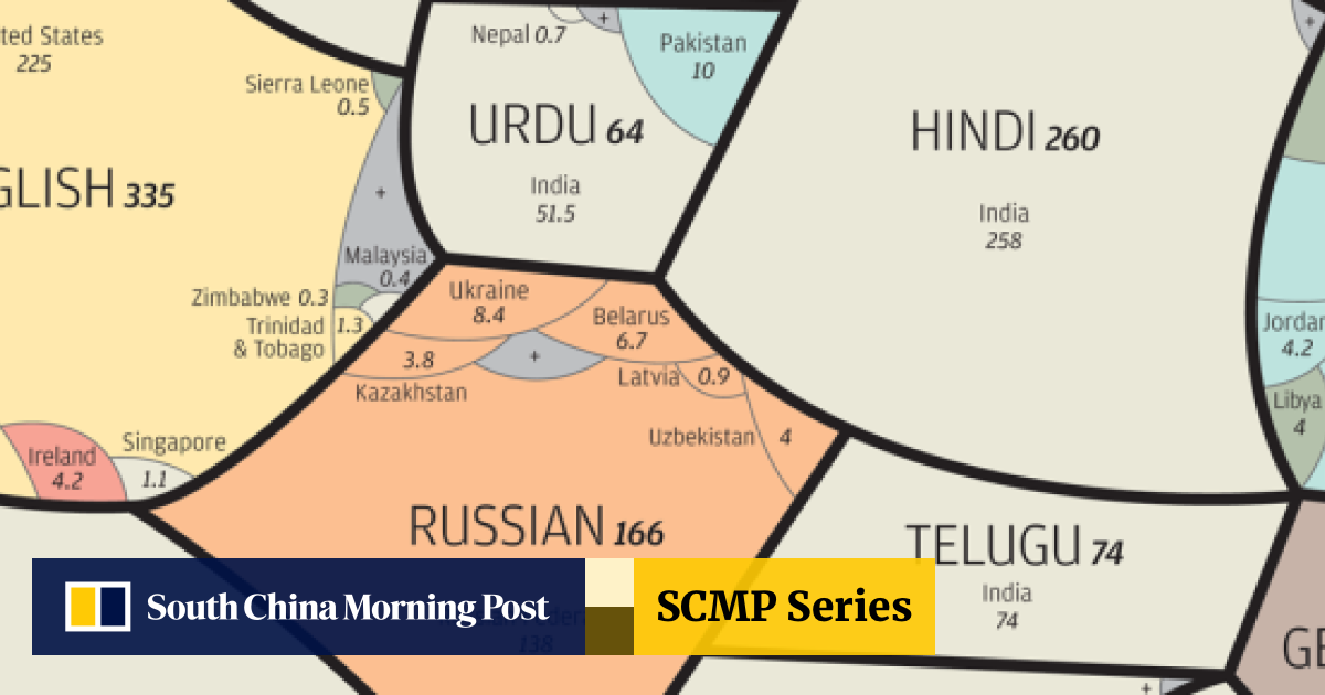 In graphics: a world of languages - and how many speak them | South China  Morning Post